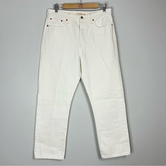 Free People Levi’s wedgie straight White Straight Leg Denim size 31 - Picture 3 of 9